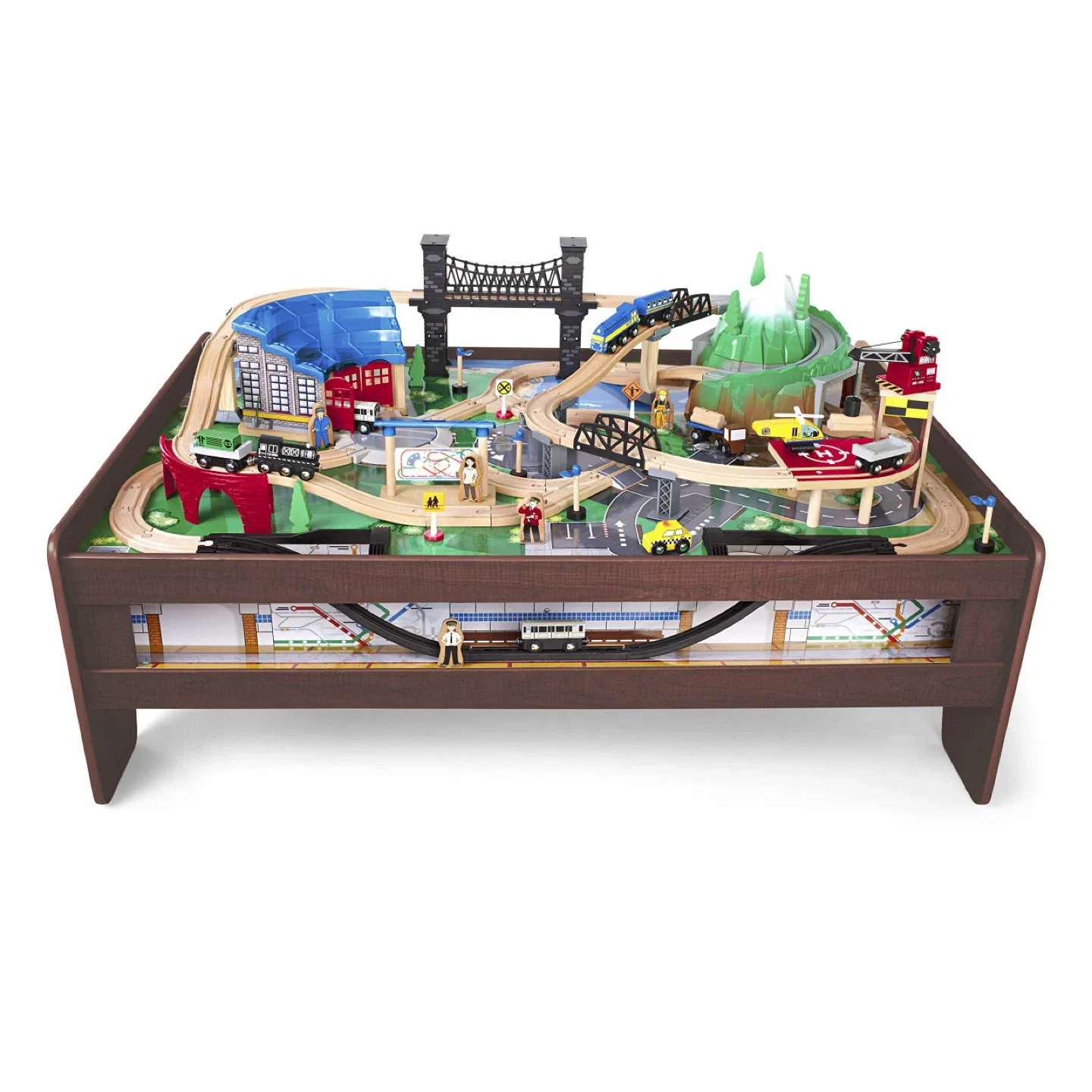 Imagination Metro Line Train Table with Wooden Train Set image indicator(3)