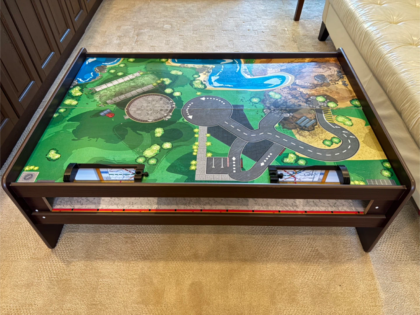 Imagination Metro Line Train Table with Wooden Train Set