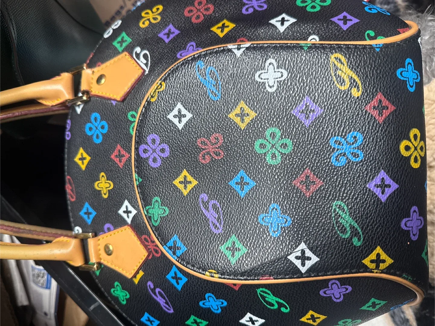 Colorful Patterned Dome Handbag