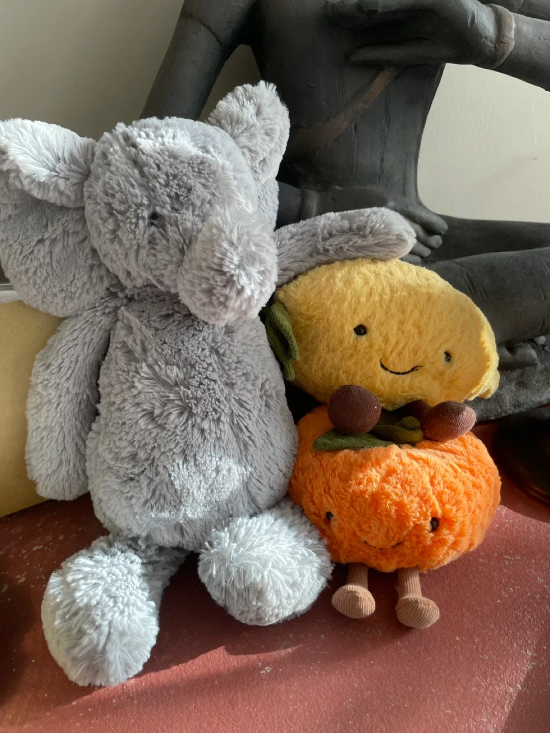 Jellycat Plush Toys - Elephant, Lemon, Tangerine
