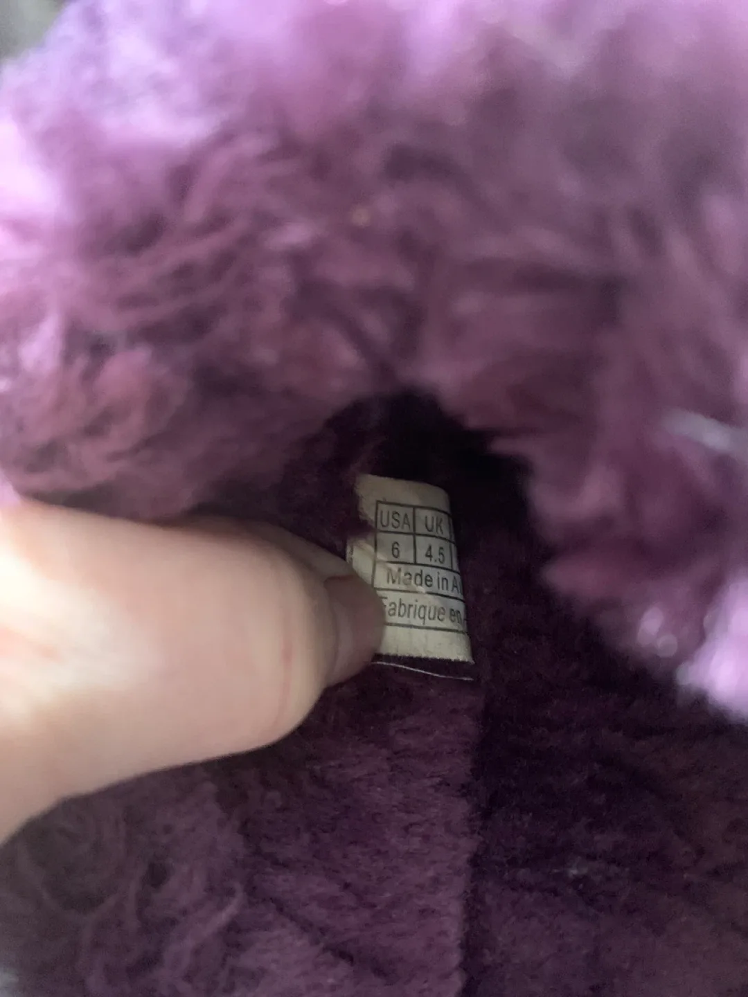 UGG Purple Slippers, Size 6 image indicator(4)