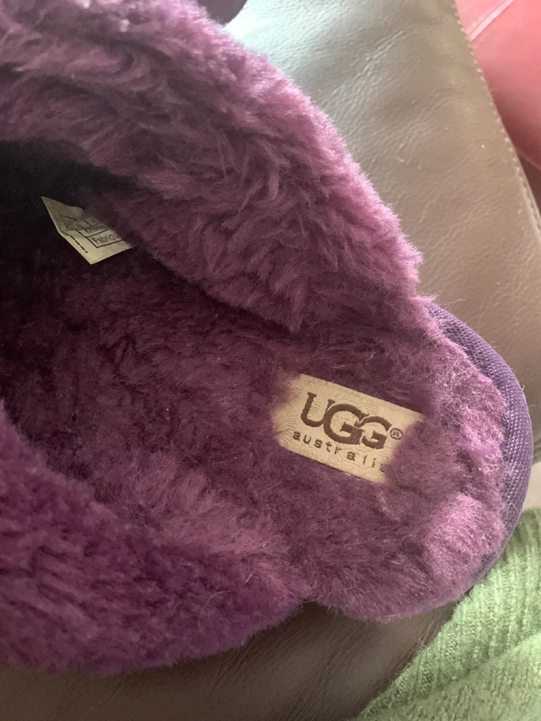 UGG Purple Slippers, Size 6 image indicator(3)