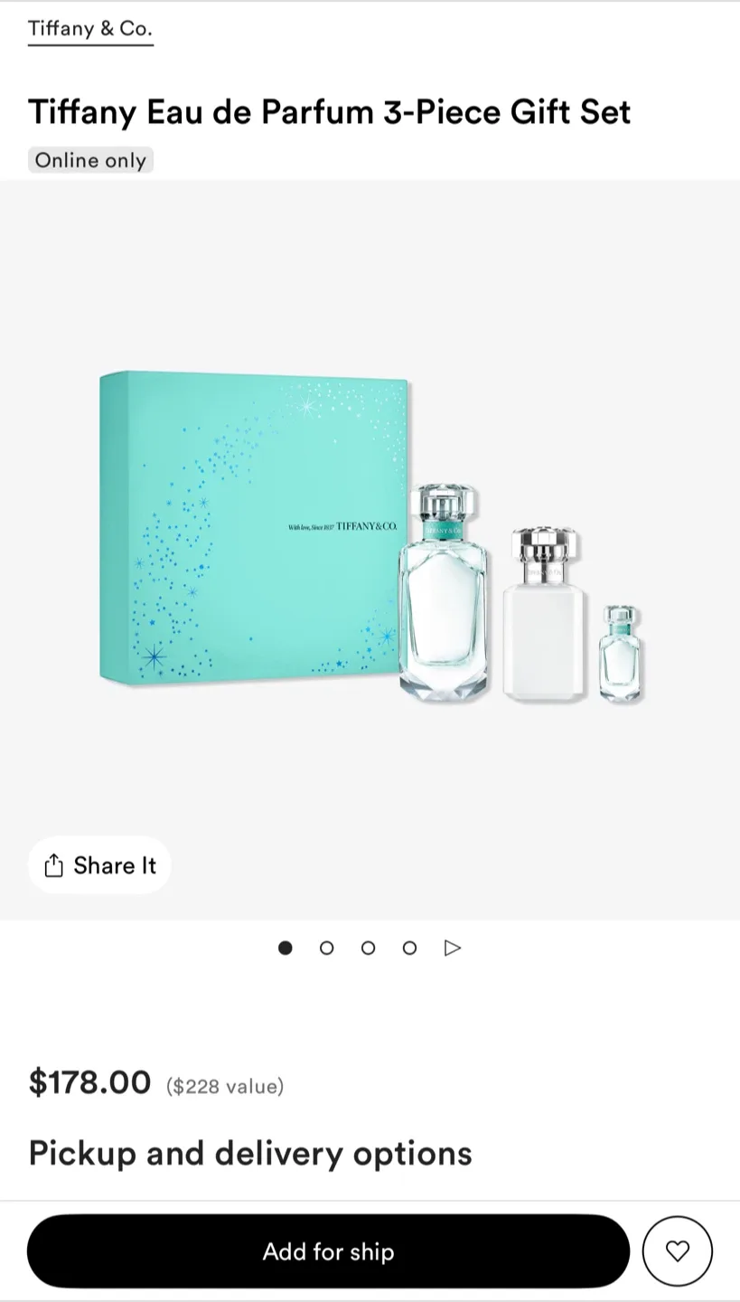 Tiffany Eau de Parfum 3-Piece Gift Set image indicator(2)