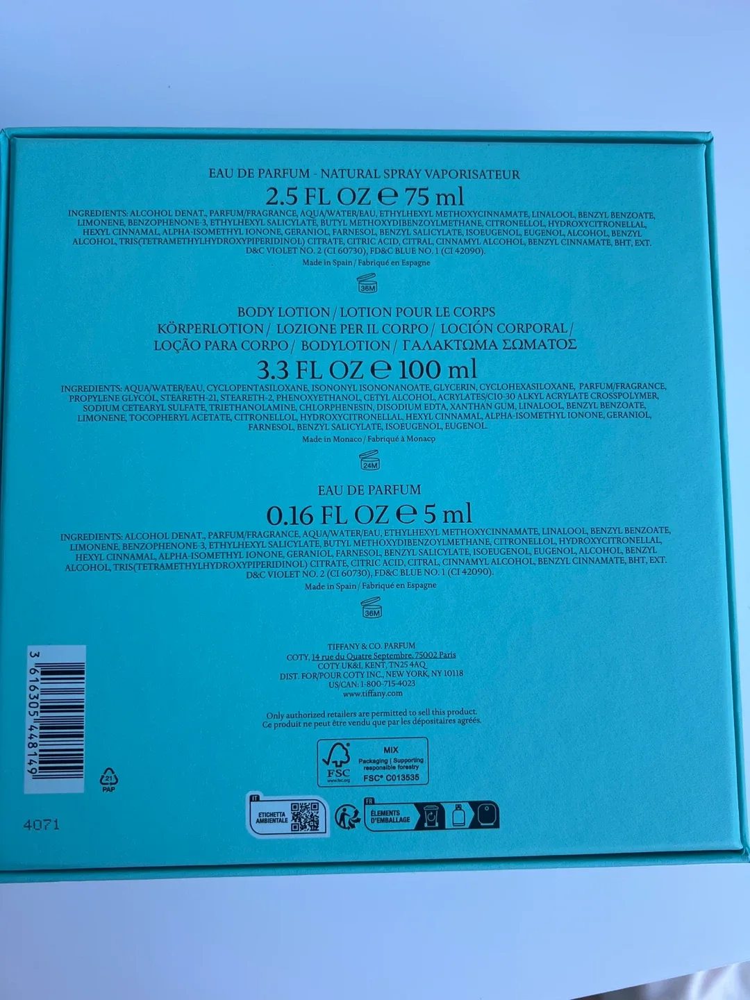 Tiffany Eau de Parfum 3-Piece Gift Set image indicator(4)