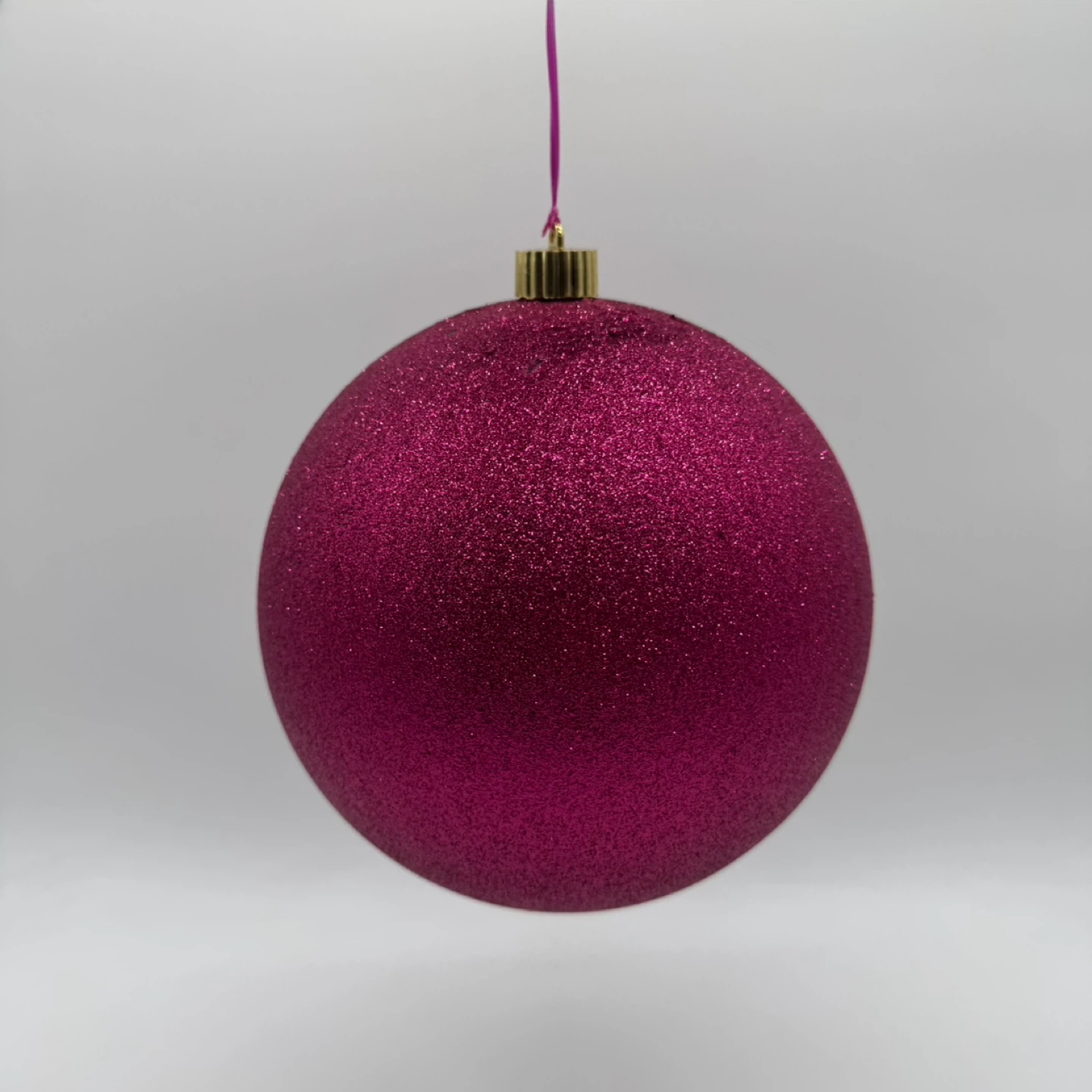 Pink Glitter Christmas Ball Ornament 19cm – Used