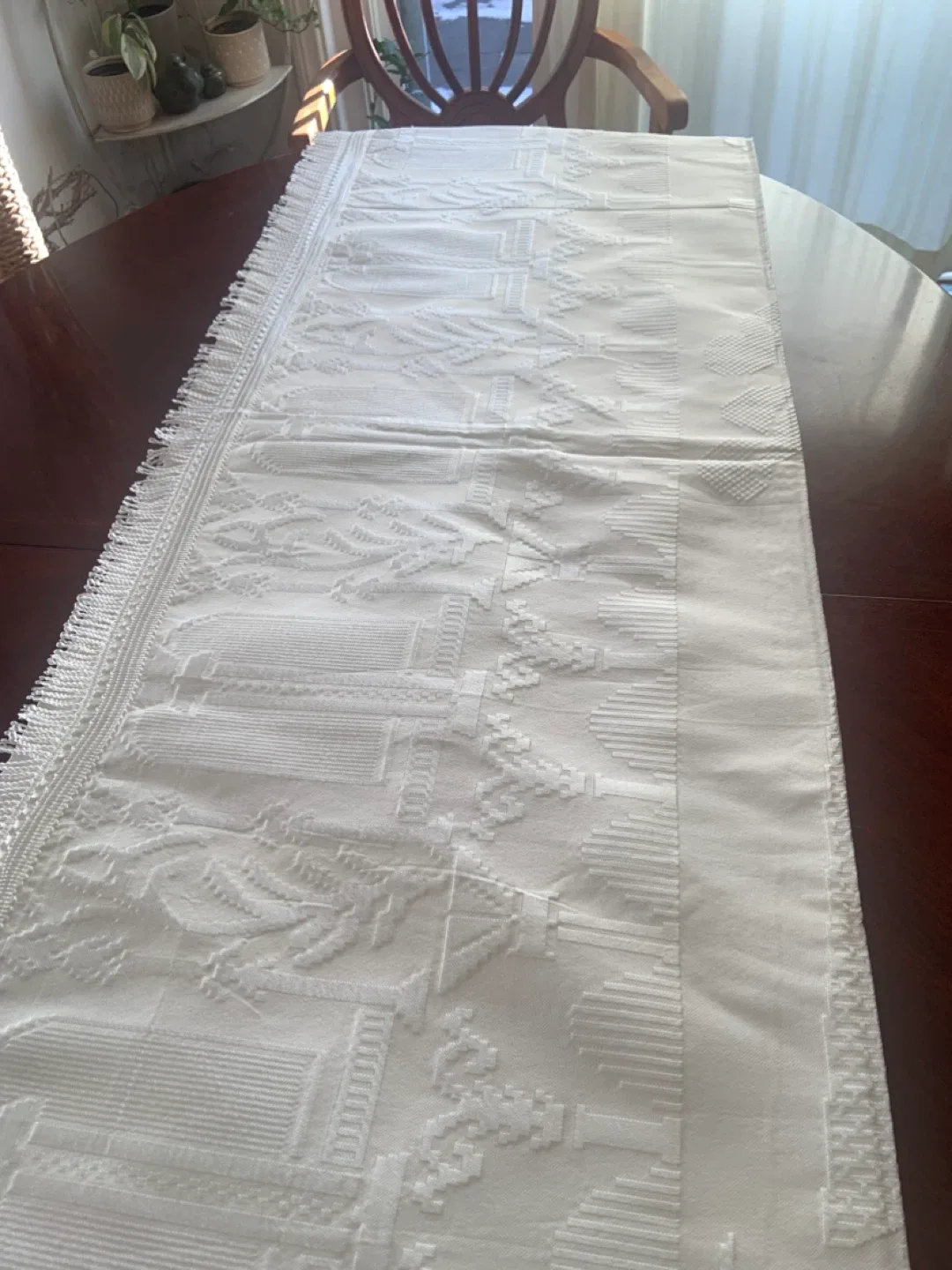 NEW RELIGIOUS SACRED MARY EUROPEAN BEDSPREAD image indicator(6)