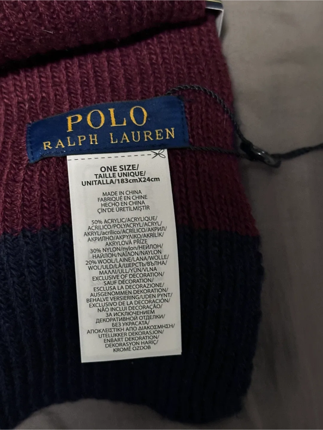 Brand new Polo Ralph Lauren Hat & Scarf Set image indicator(5)