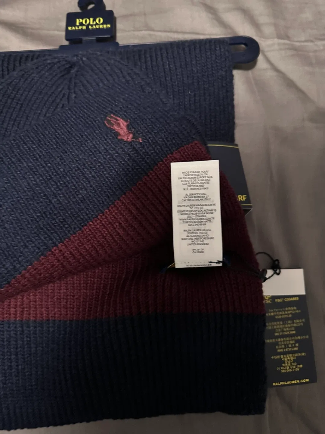 Brand new Polo Ralph Lauren Hat & Scarf Set image indicator(4)