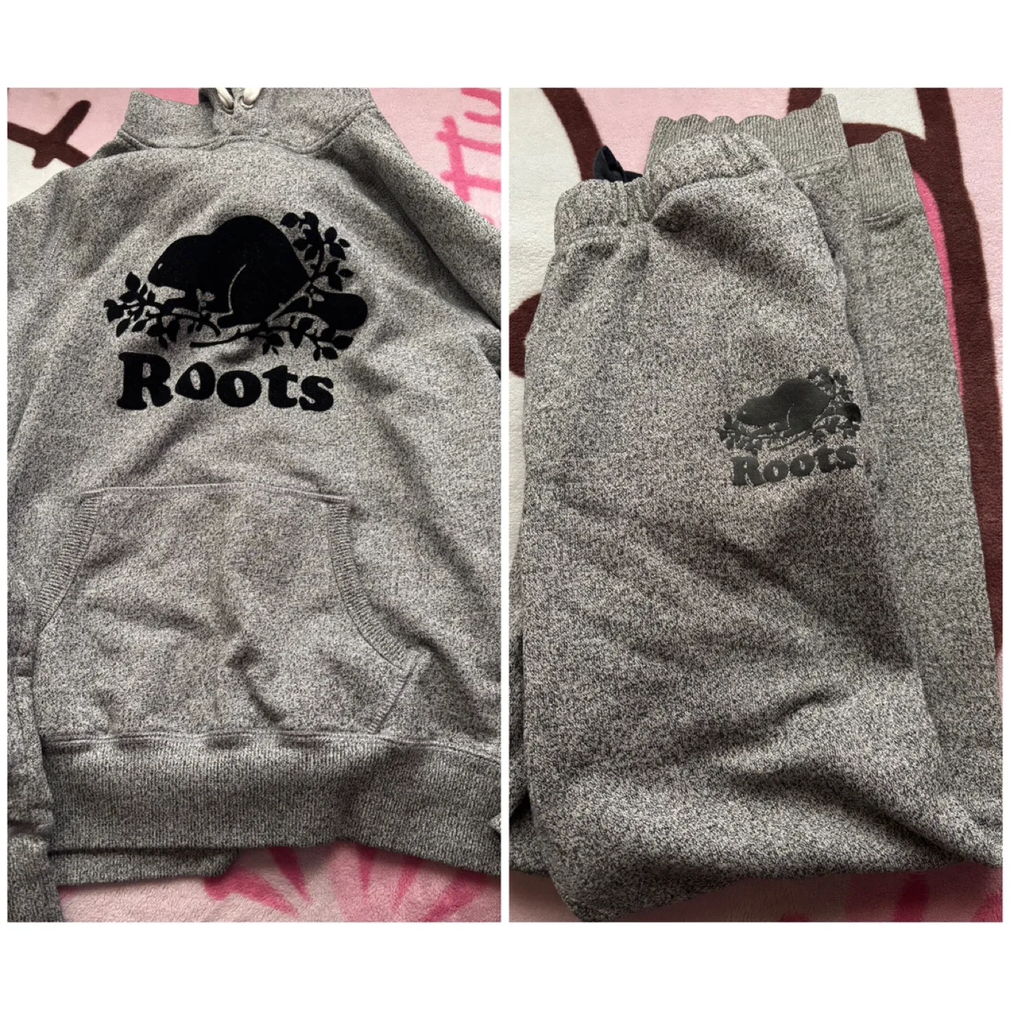 (Roots) Hoodie & Sweatpants Set - Size Men Medium