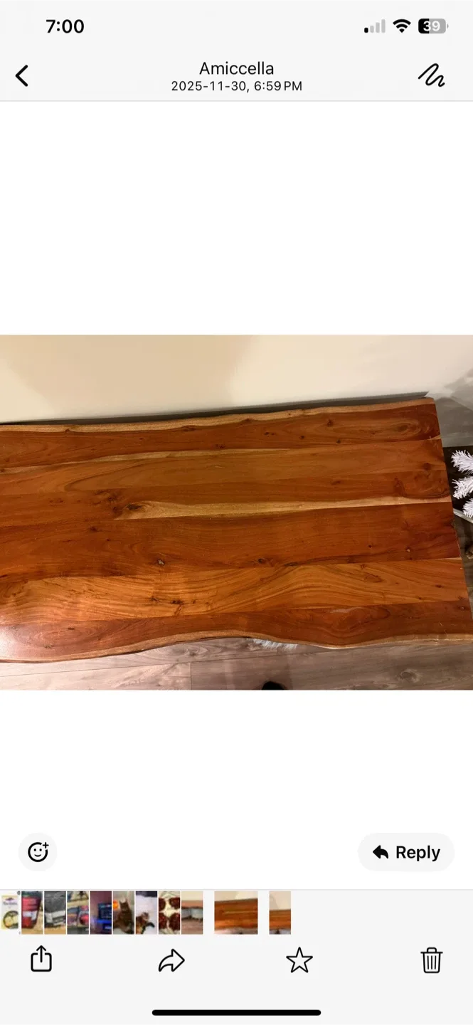 Live Edge Wood Coffee Table image indicator(7)