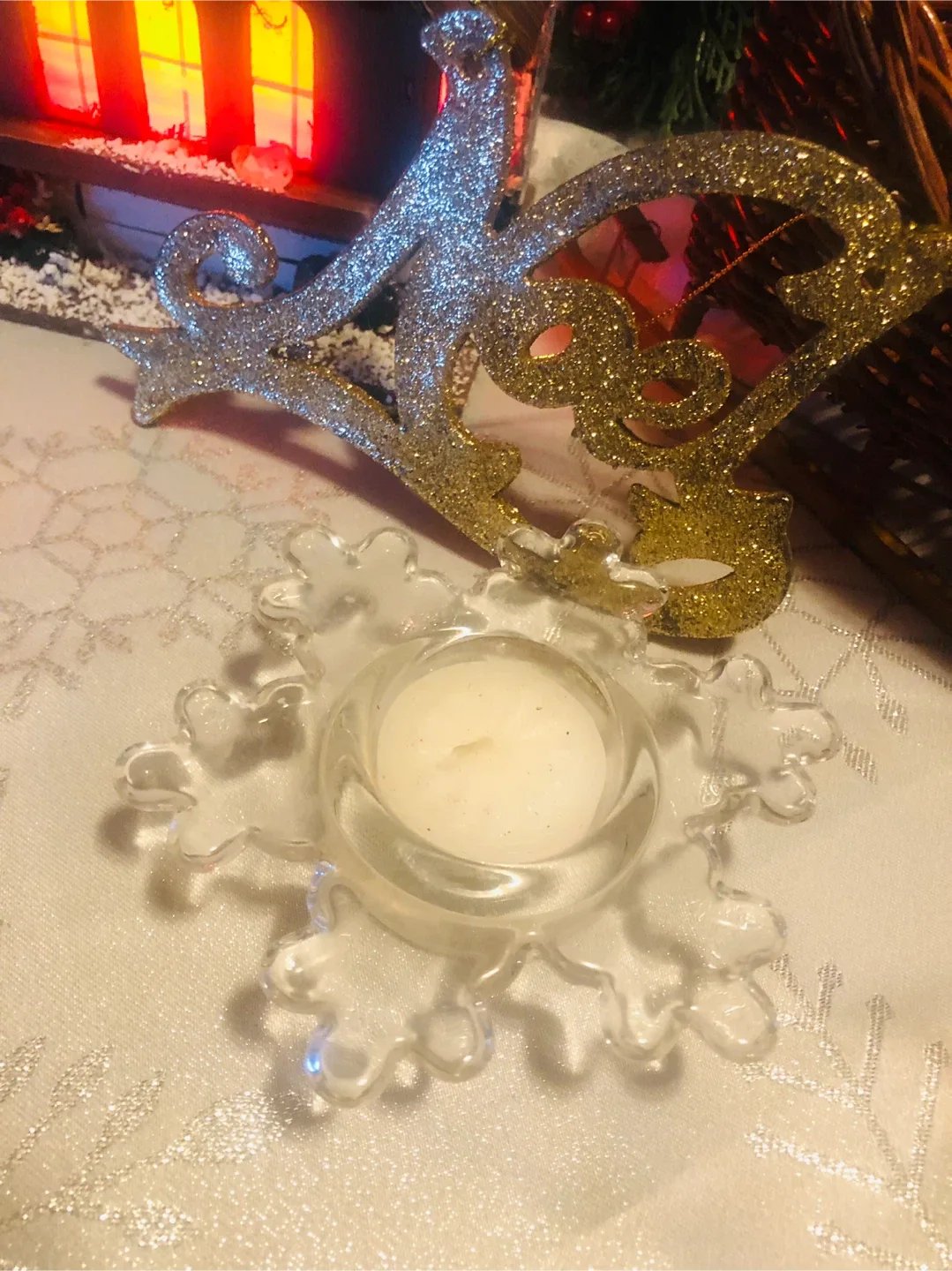 Christmas LOT: Village House, Wicker Sleigh etc #Cleanout image indicator(4)