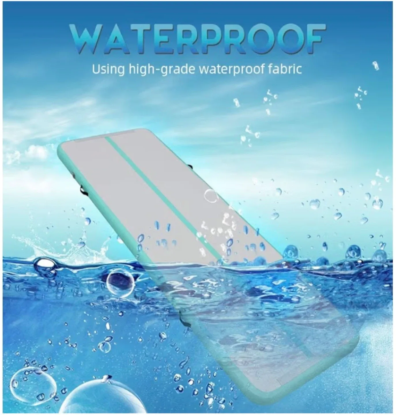 New 10’ Inflatable Gymnastics Tumble Track Air Mat image indicator(5)