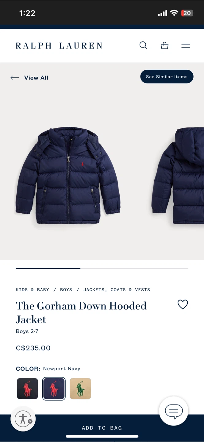 Ralph Lauren Gorham Down Hooded Jacket- Boys Size 5 - photo 4