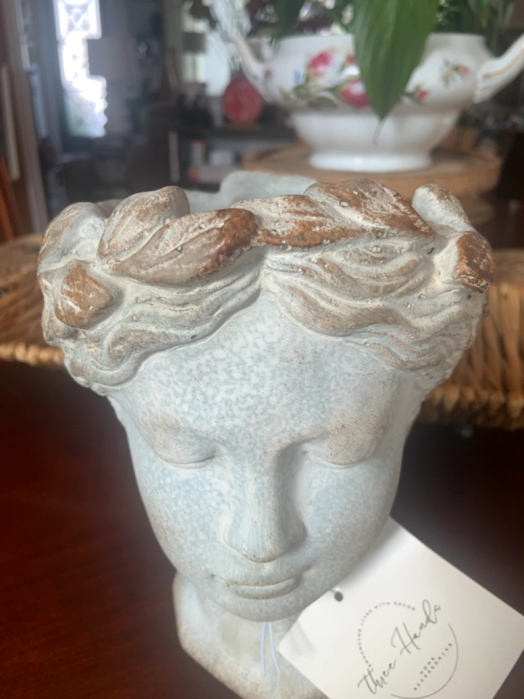 Three Hands Home Accessories Head Planter - photo 3