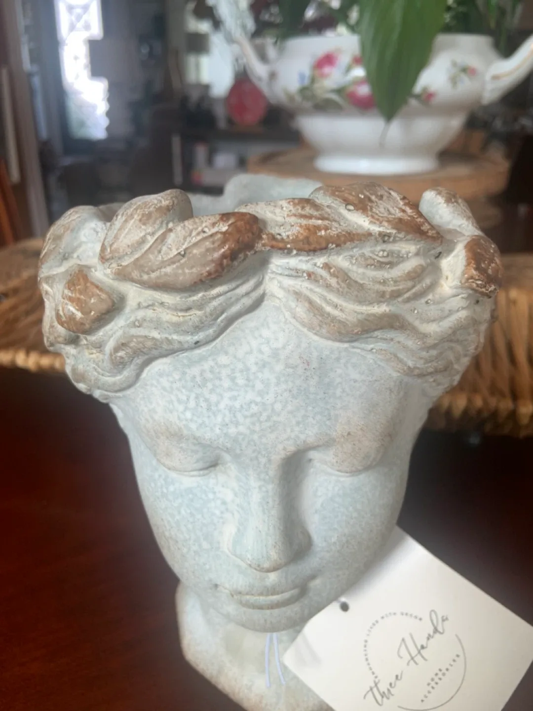 Three Hands Home Accessories Head Planter image indicator(3)