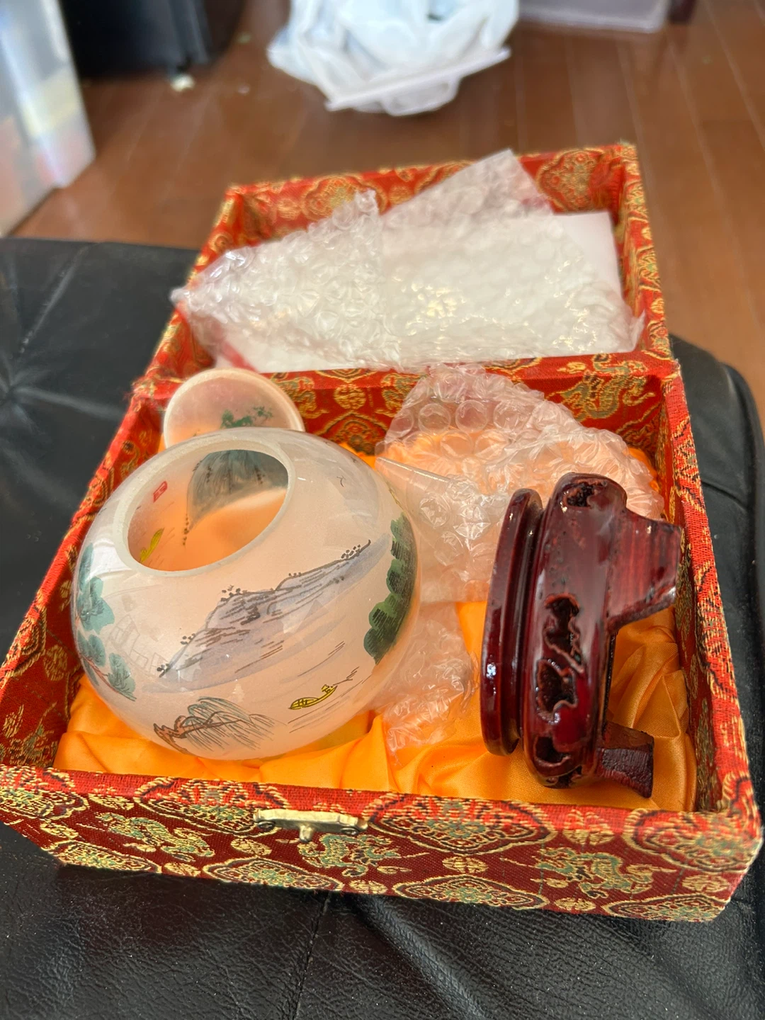 Chinese Crystal Ball with Stand - photo 3