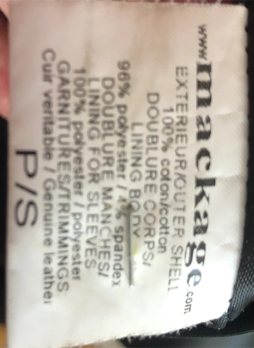 Mackage Black Coat Size Small image indicator(4)