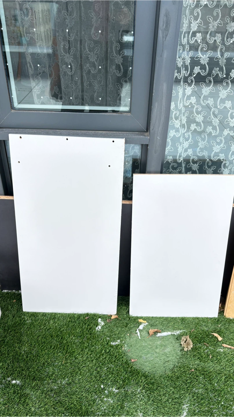 White wooden board