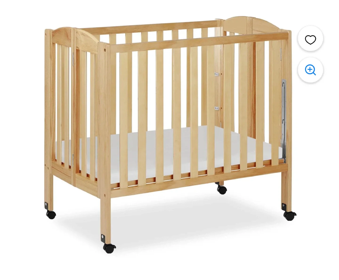 Dream On Me Tessa 2 in 1 Folding Mini Crib