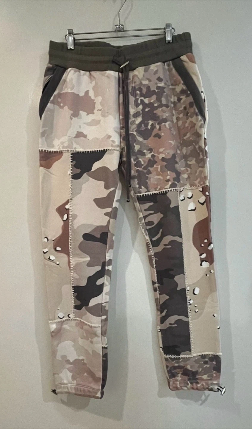 Amiri Camo Patchwork Sweatpants