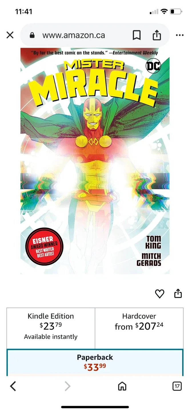 Mister Miracle #1 Comic Book by Tom King and Mitch Gerads