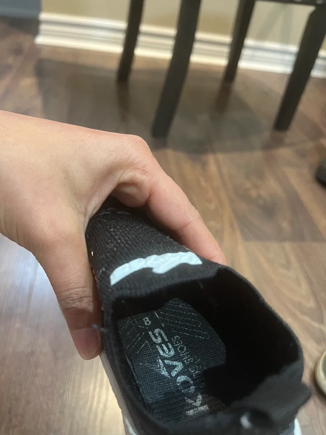 Koves Black Slip-On Shoes, Size 8 image indicator(2)