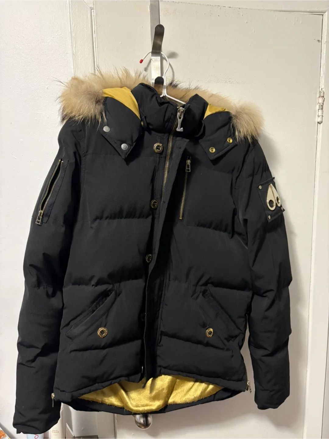 Moose Knuckles Black Down Puffer Jacket