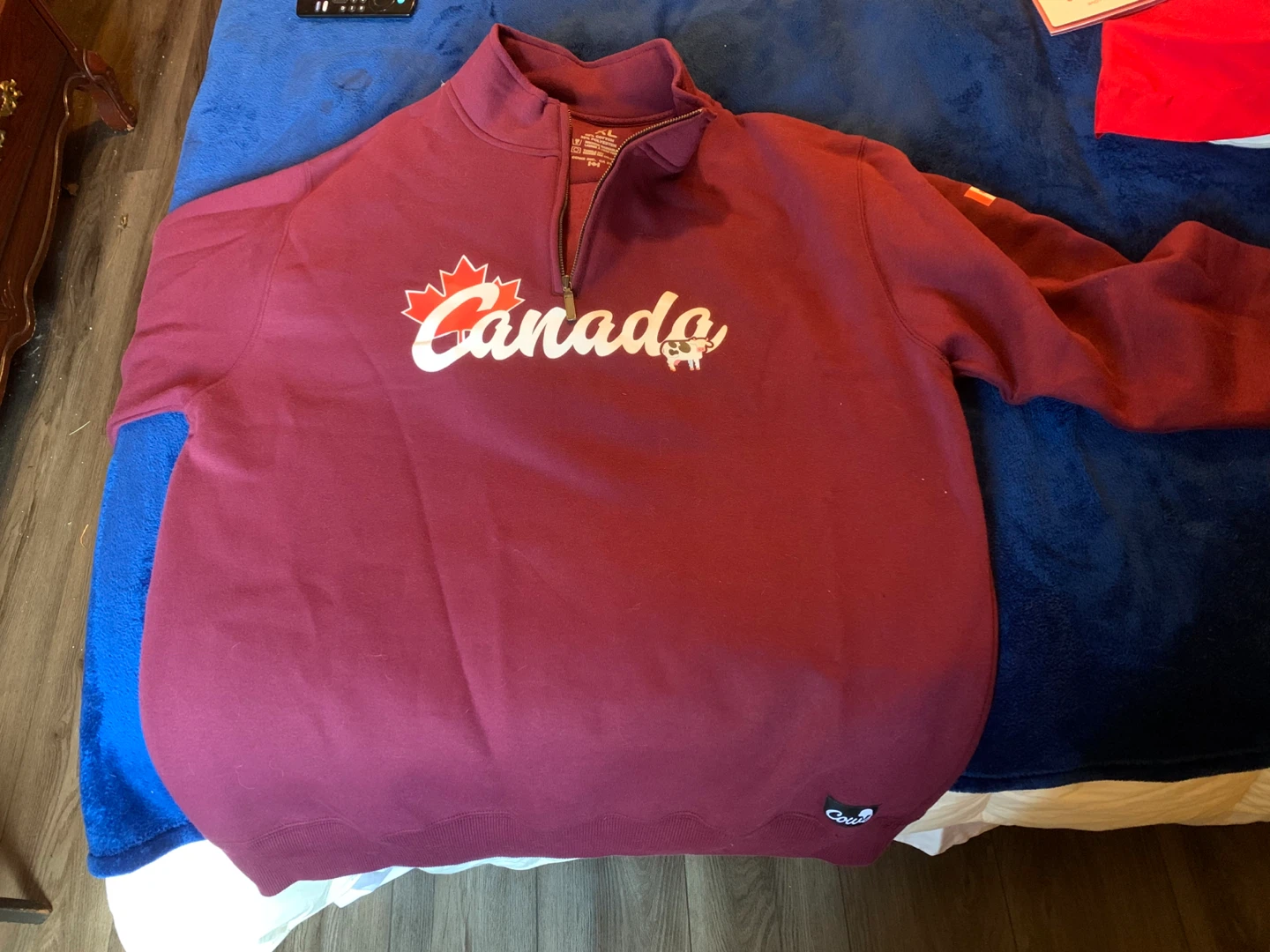 Cows Inc. Canada XL Pullover - Burgundy