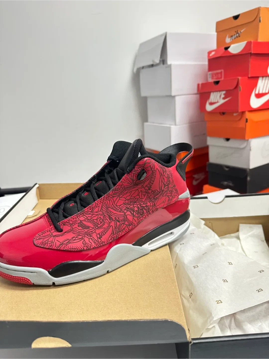 Air Jordan Dub Zero Red/Black Size 13