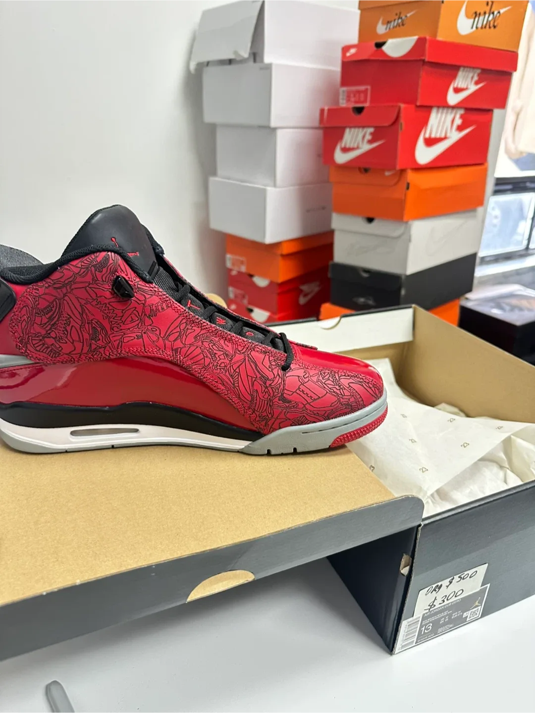 Air Jordan Dub Zero Red/Black Size 13 image indicator(3)