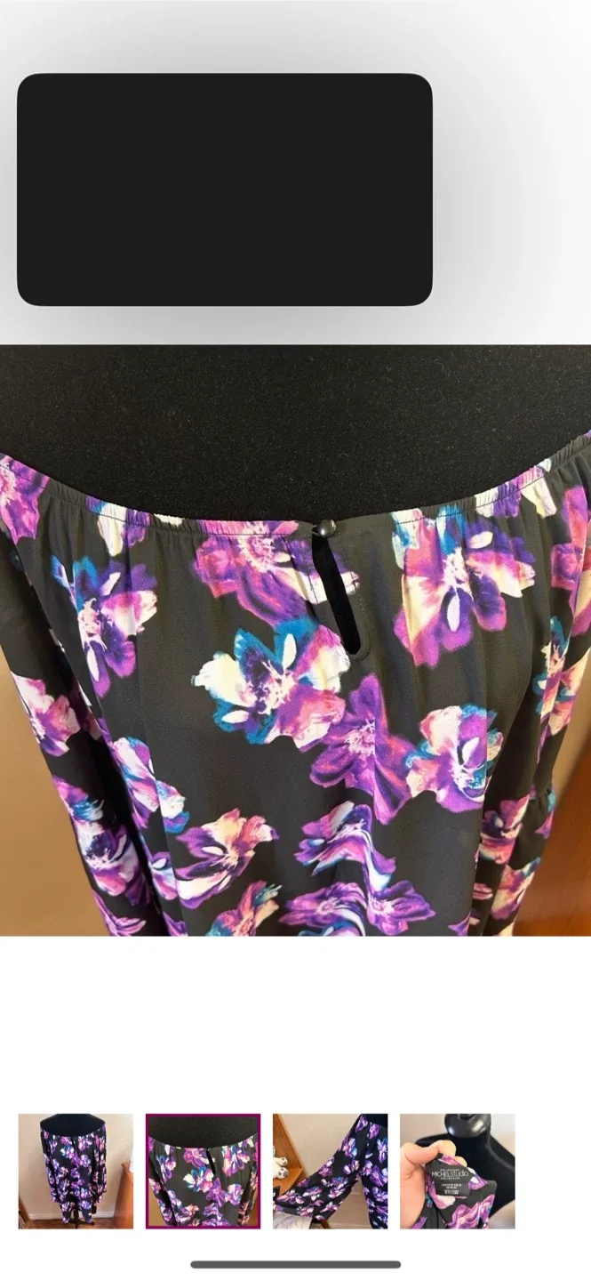 Michel studio Floral Print Off-Shoulder Top - Size 1 image indicator(2)