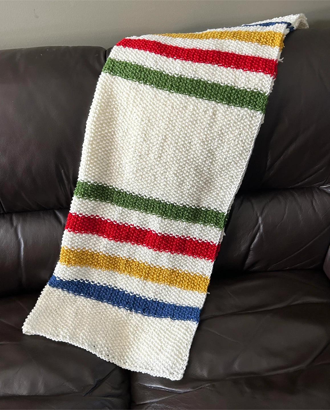 Hand knitted baby blanket - photo 4