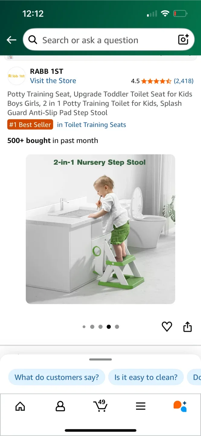 RABB 1ST Potty Training Seat - Bear Green image indicator(5)
