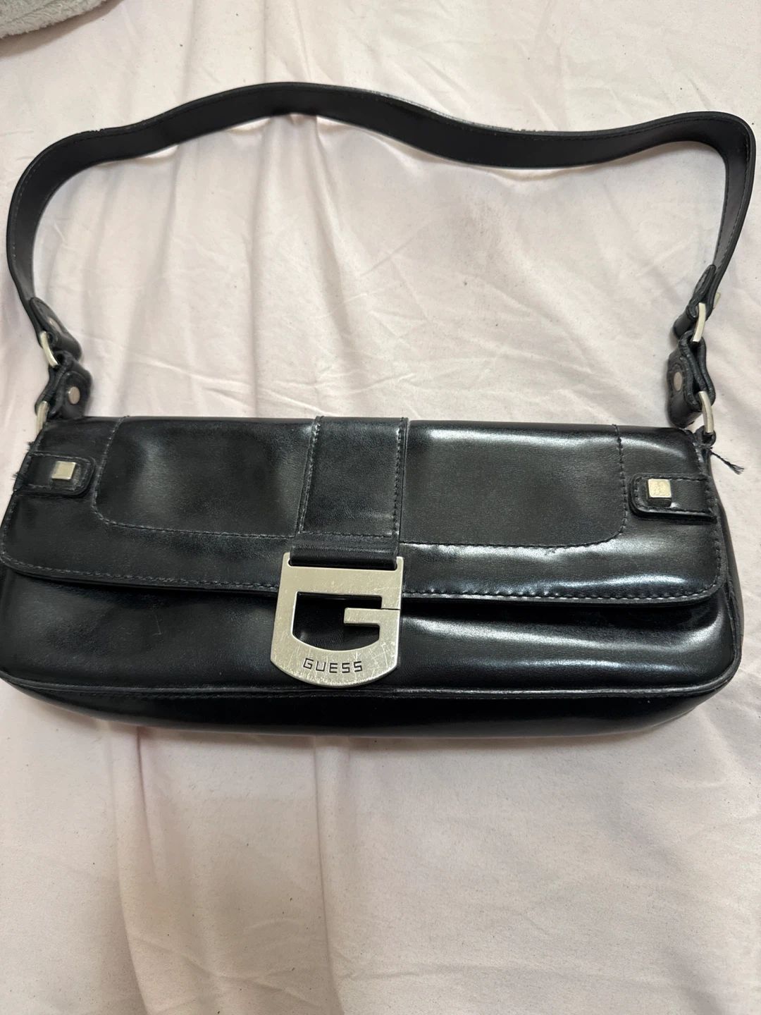90’s Guess Black Shoulder Bag