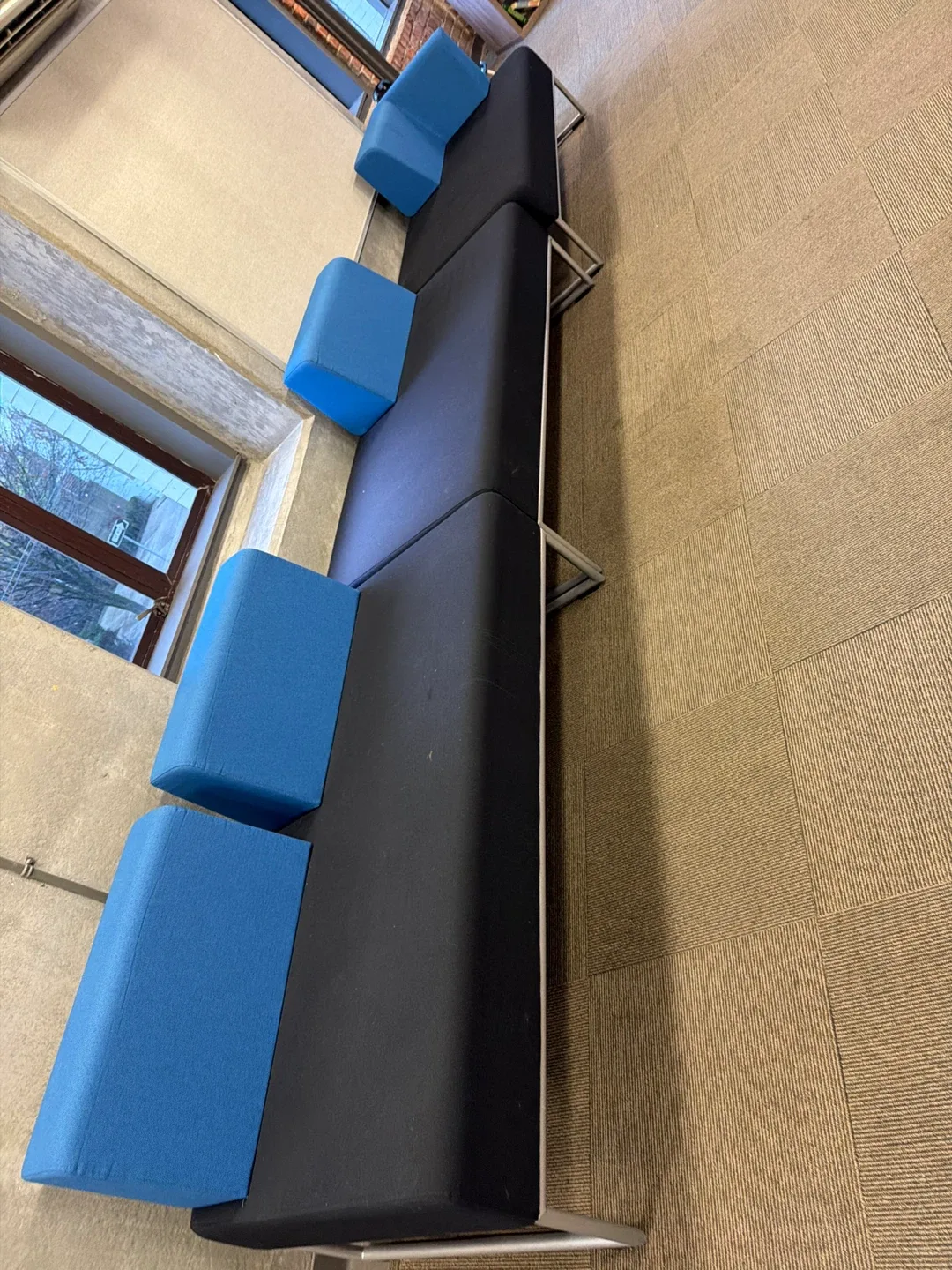 Free Modular Lounge Seating - Blue & Black