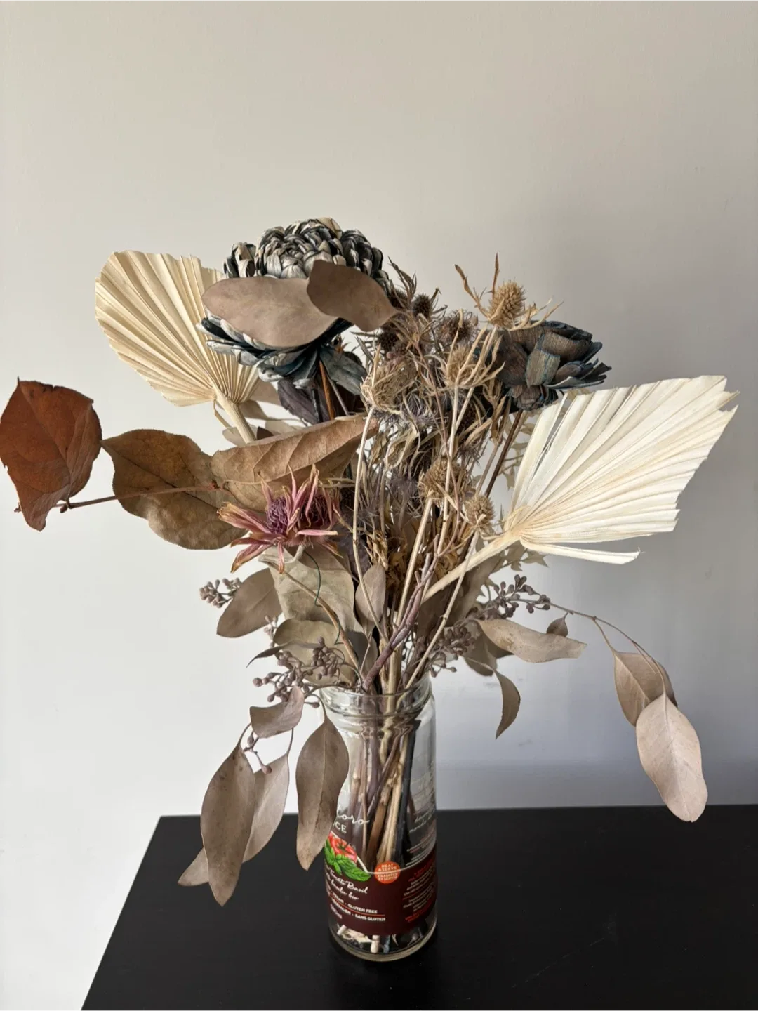 Dried Floral Arrangement in Glass Jar image indicator(2)