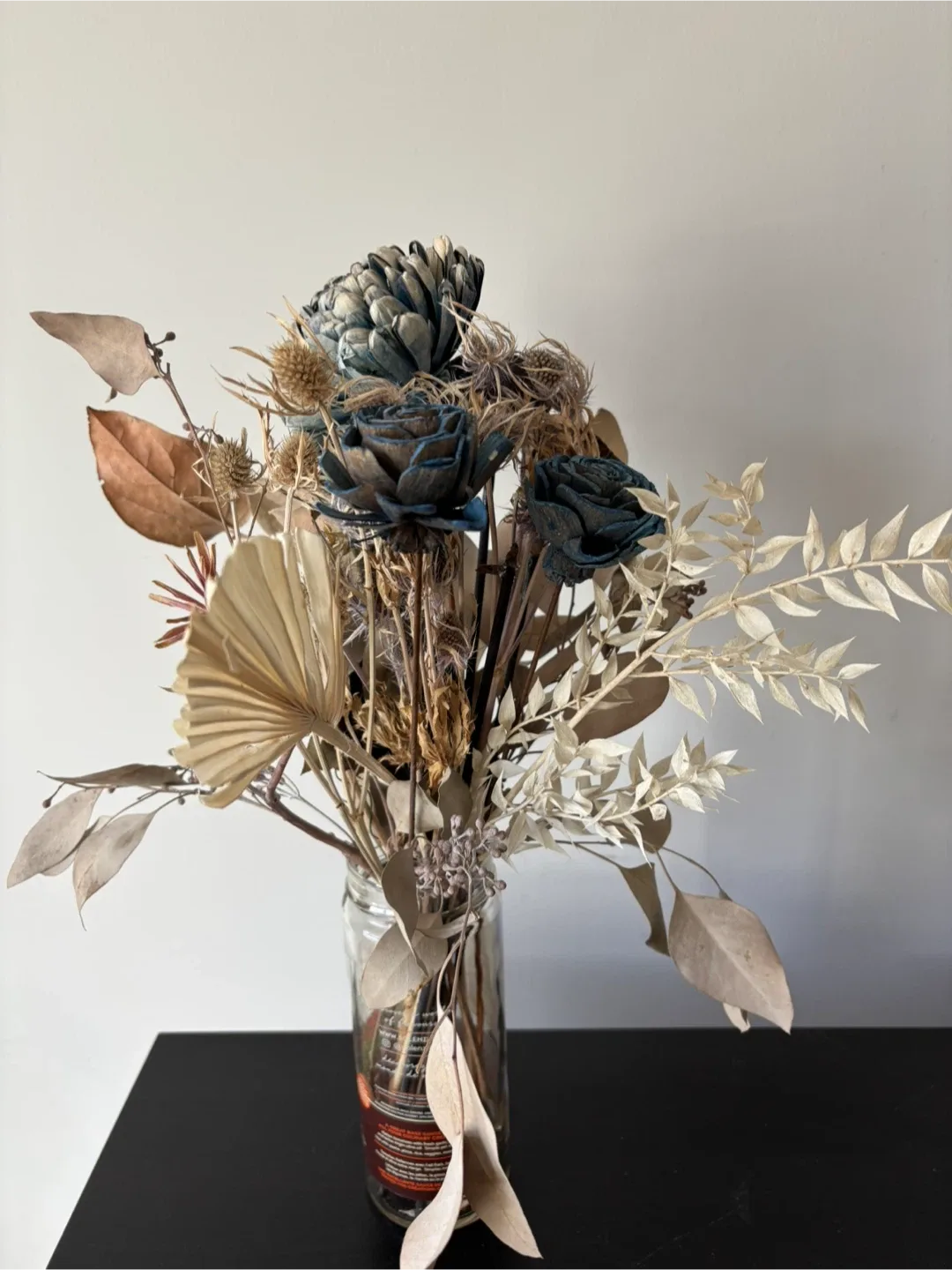 Dried Floral Arrangement in Glass Jar image indicator(3)