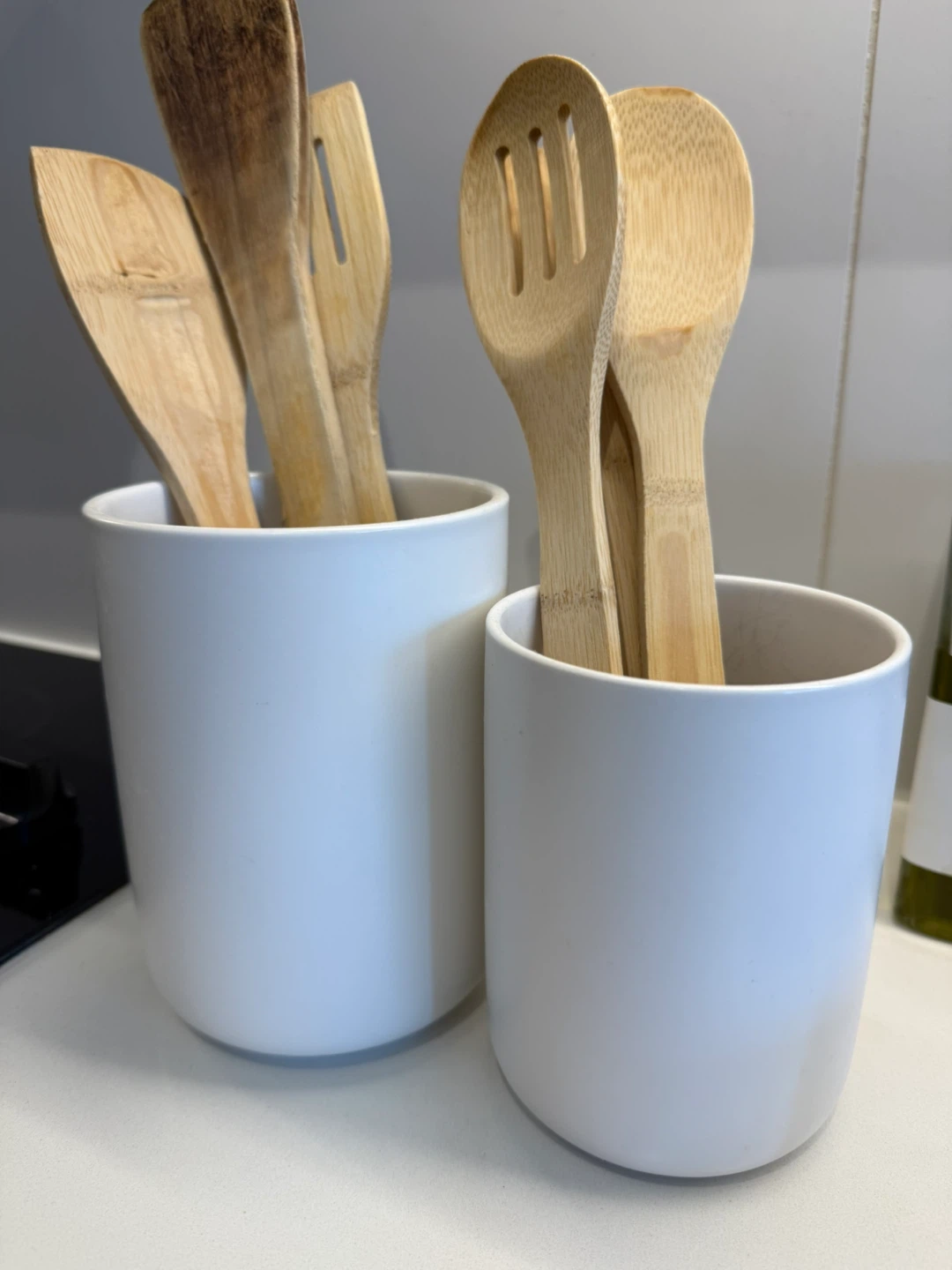 White Ceramic Utensil Holders - photo 2