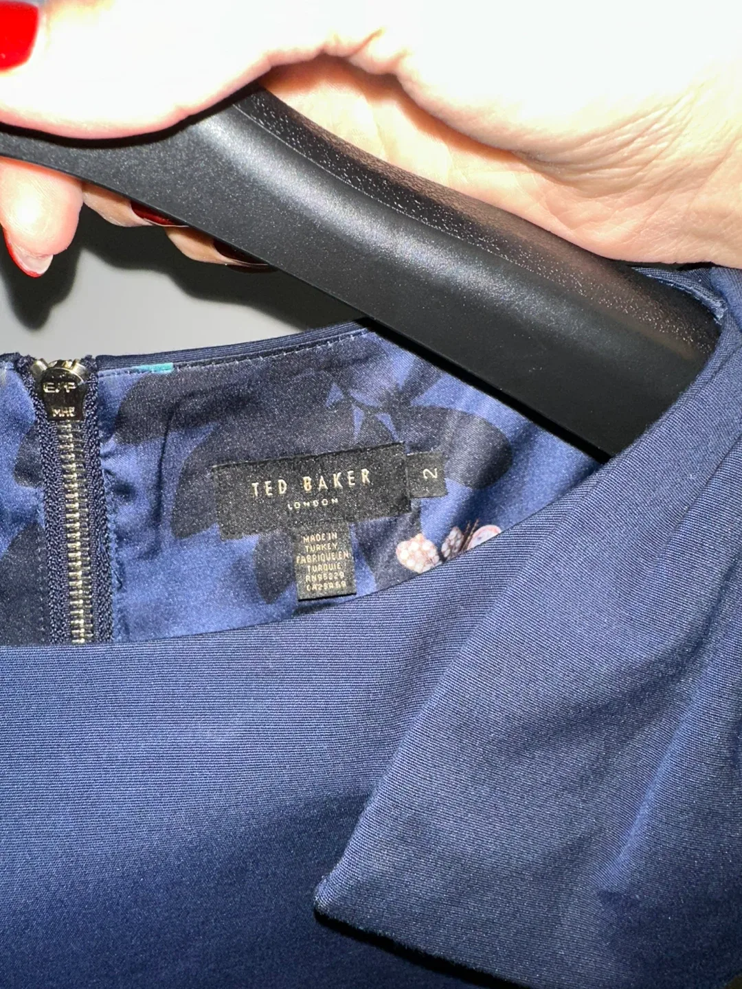 Ted Baker London Navy Dress - Size 2 image indicator(2)