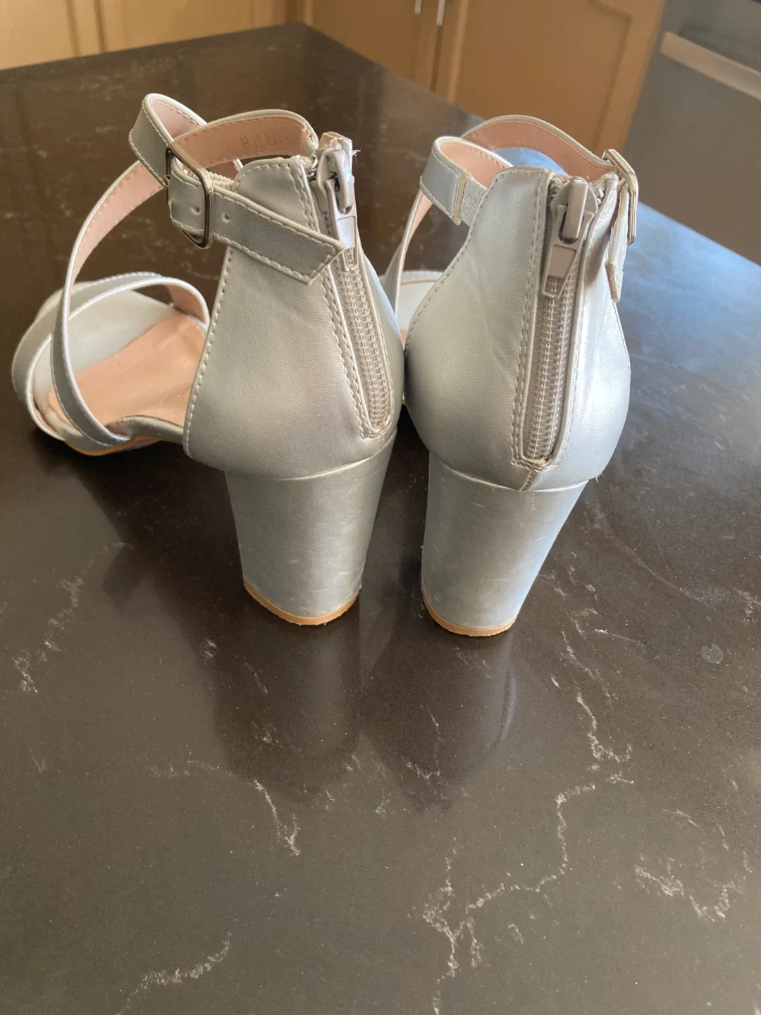 Allegra K Silver Heels image indicator(5)