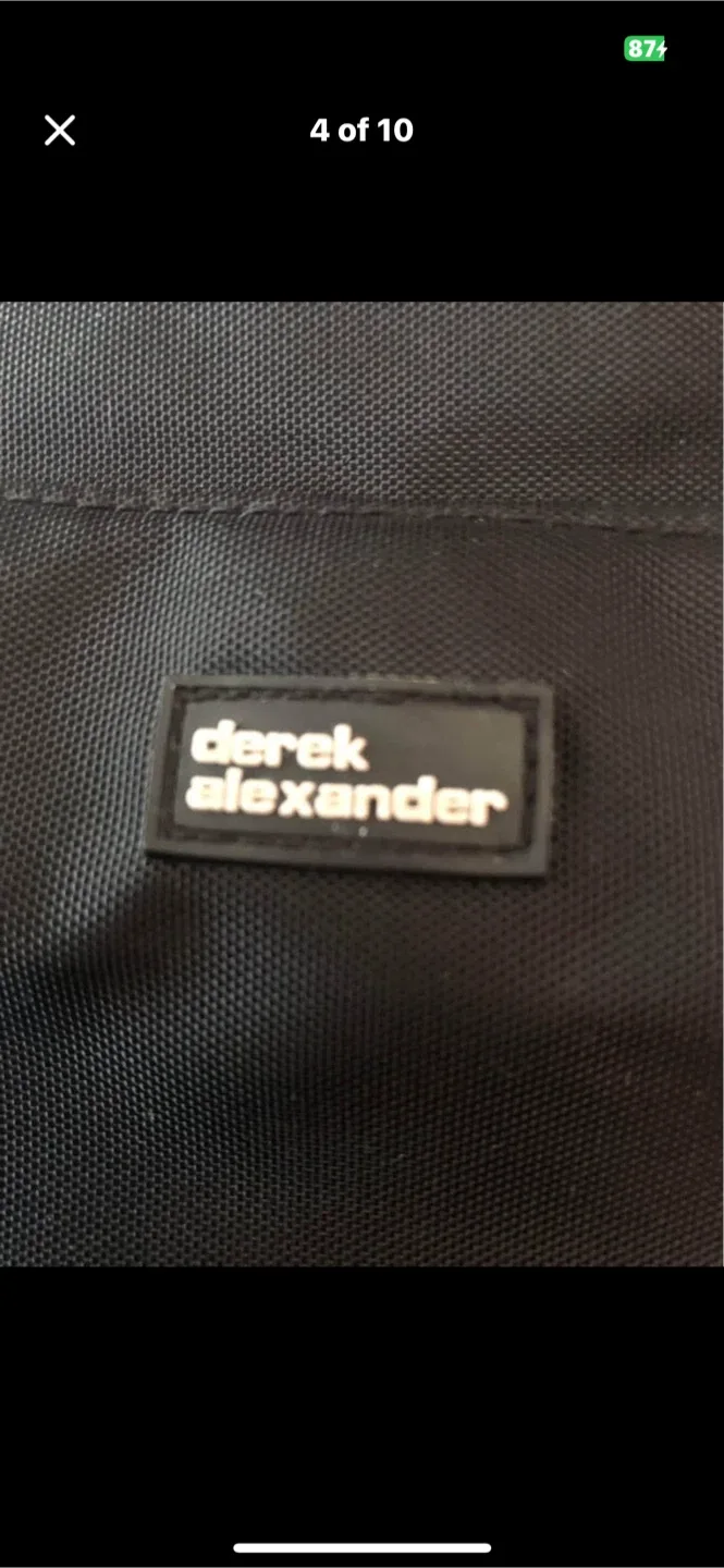 Derek Alexander Black and Brown Crossbody Bag image indicator(4)