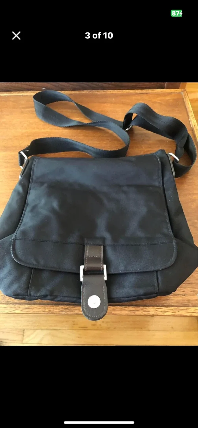 Derek Alexander Black and Brown Crossbody Bag image indicator(3)