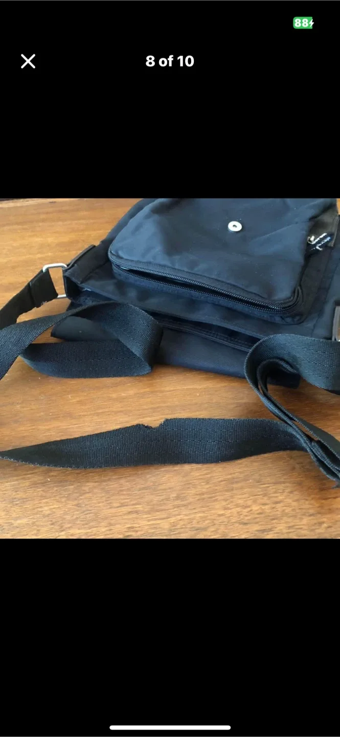 Derek Alexander Black and Brown Crossbody Bag image indicator(8)