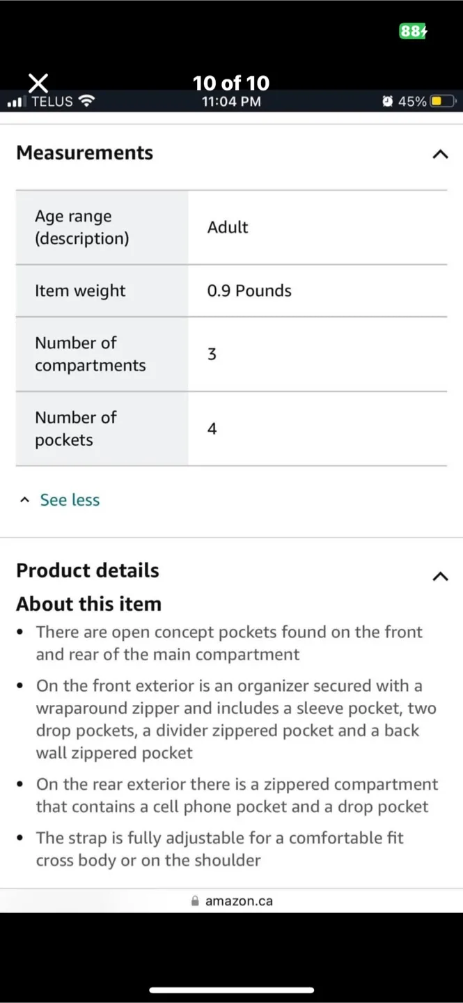 Derek Alexander Black and Brown Crossbody Bag image indicator(10)