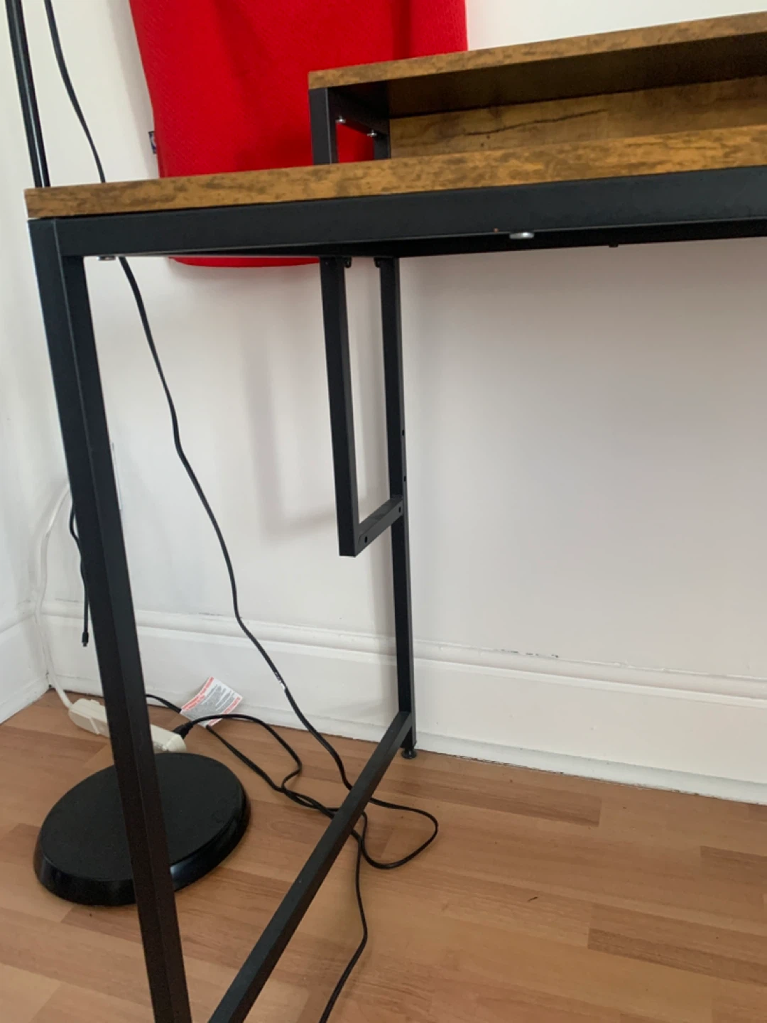 Wooden Desk with Shelf - photo 4