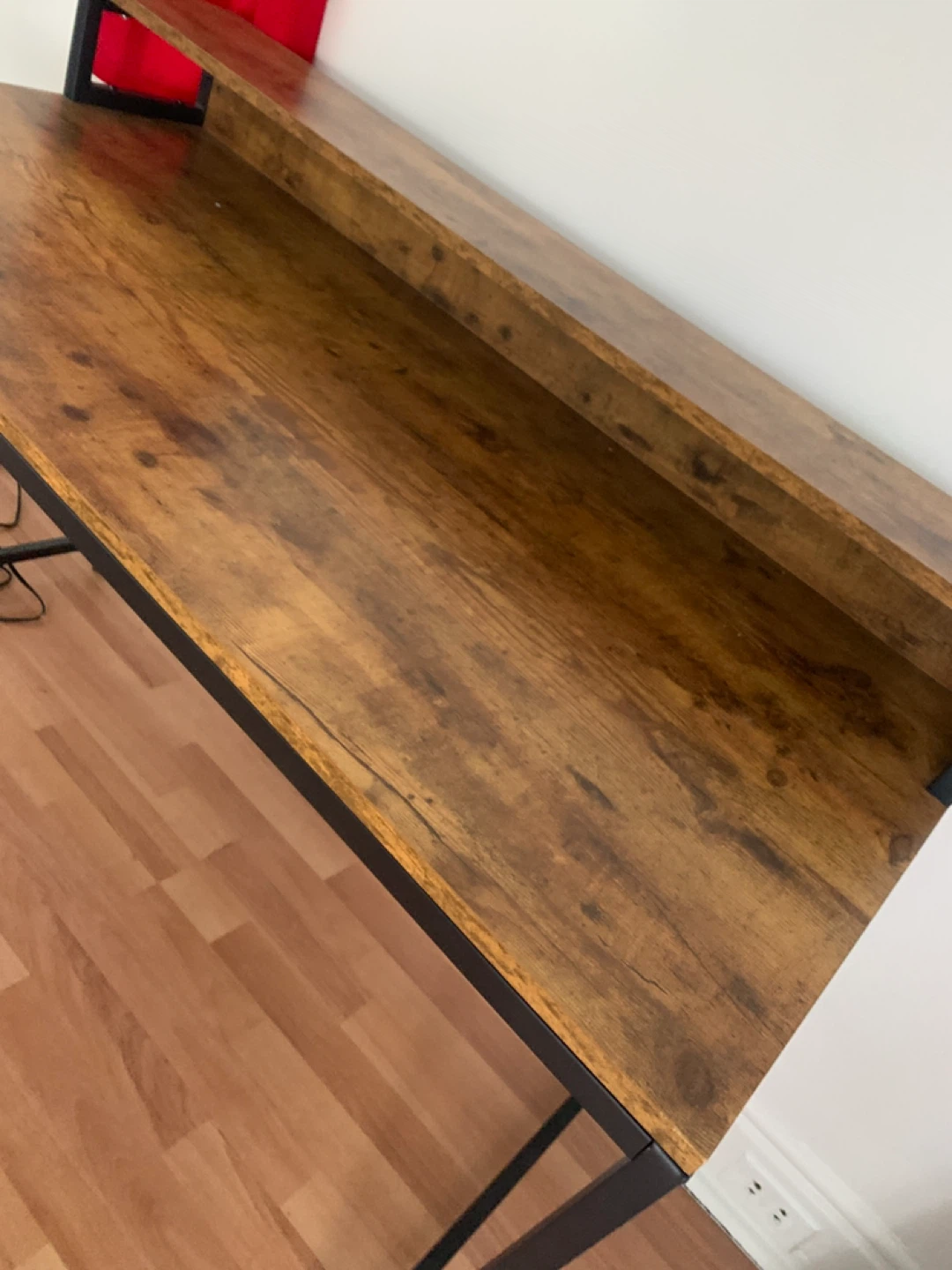 Wooden Desk with Shelf - photo 3