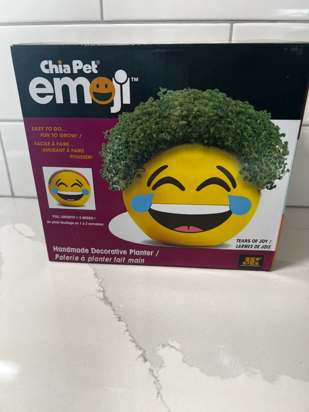 Chia Pet Emoji - Tears of Joy - New in Box!
