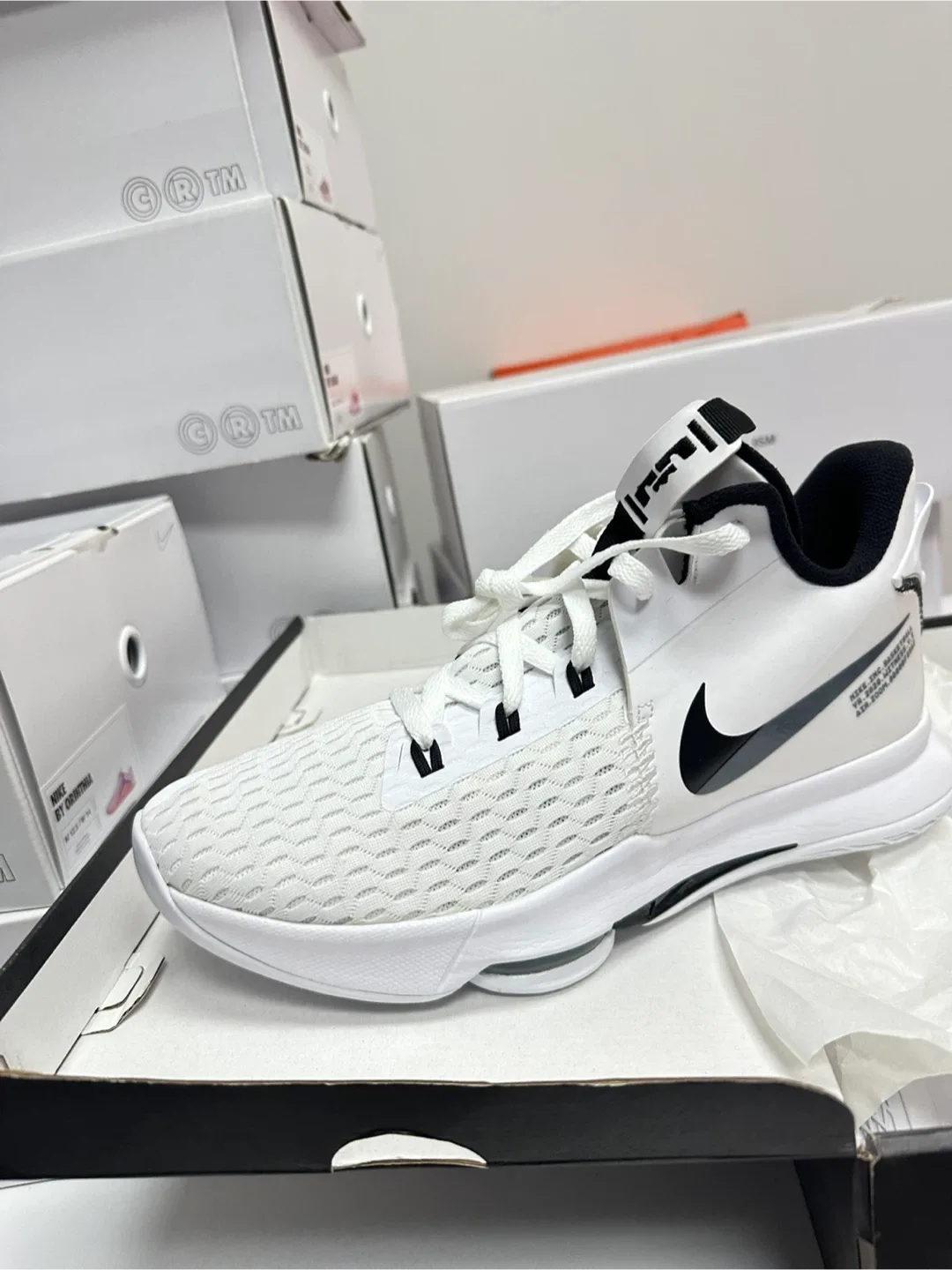 Nike LeBron Witness V White/Black, Men's US 12