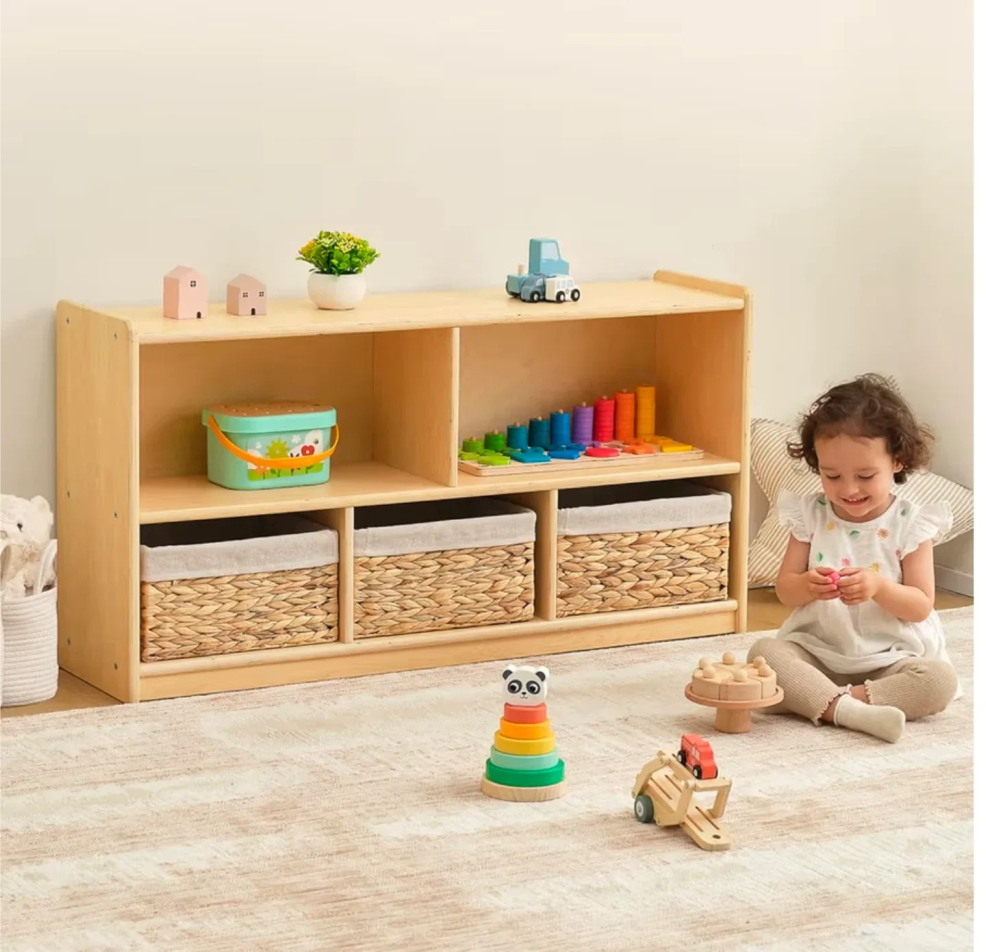 Kids Wooden Toy Storage Cabinet BRANDNEW image indicator(2)