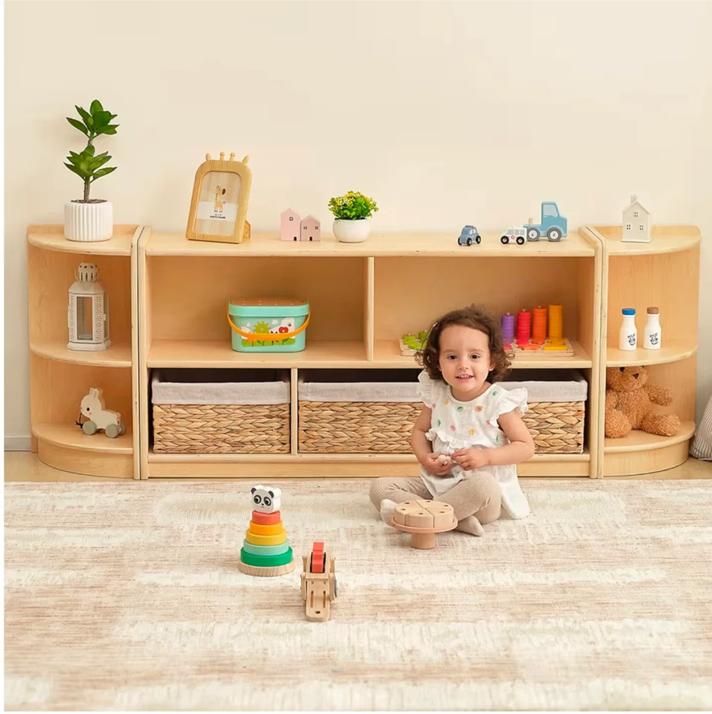 Kids Wooden Toy Storage Cabinet BRANDNEW image indicator(4)